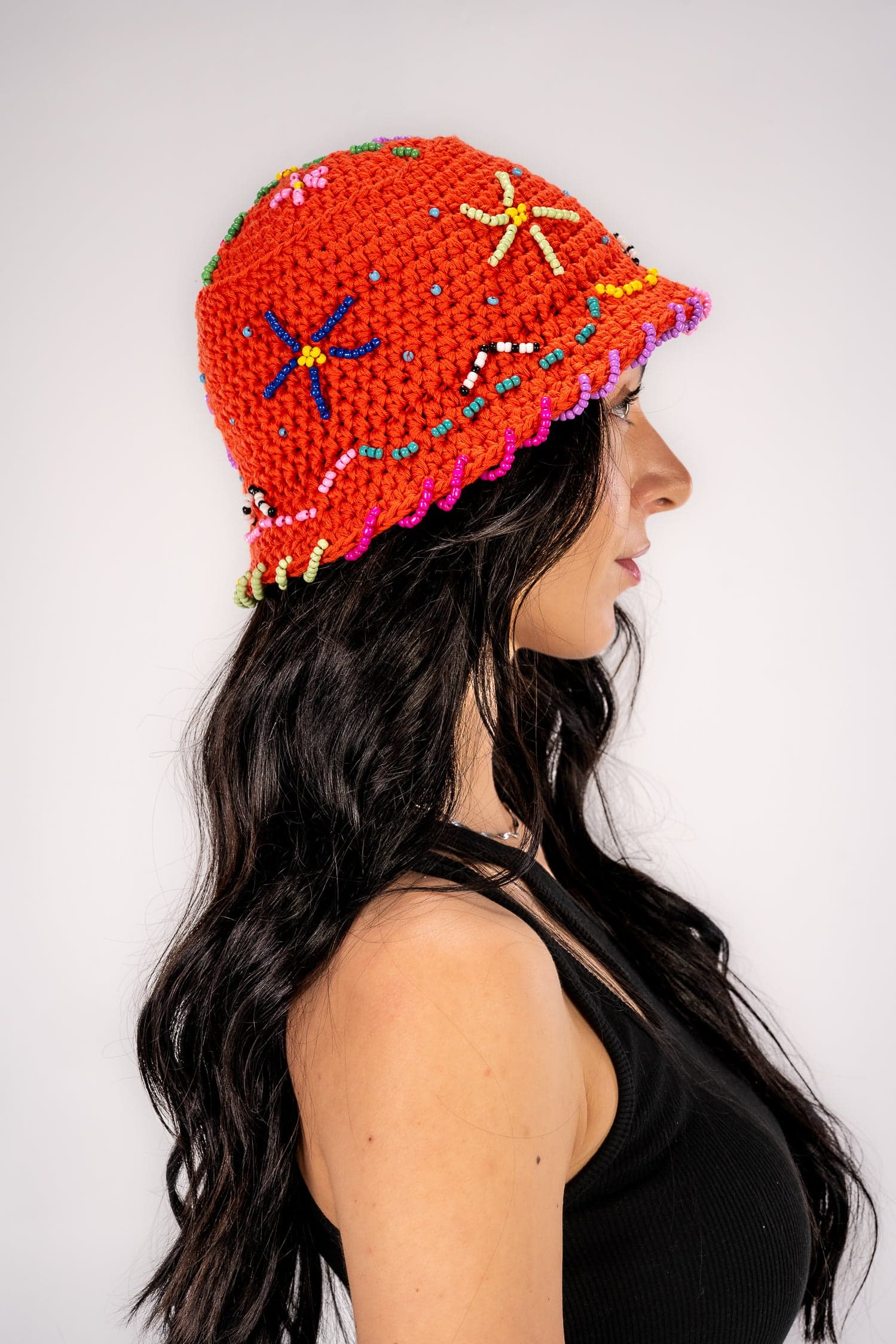 Beaded Bucket Hat